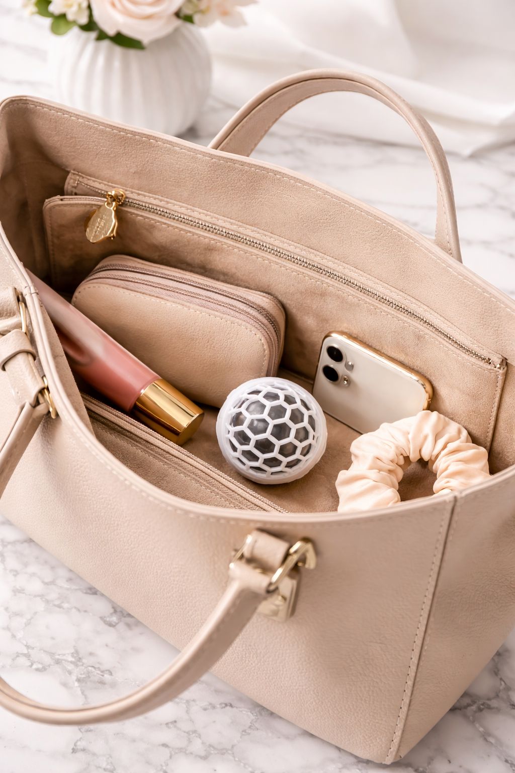 Bola limpiadora reutilizable para bolsos