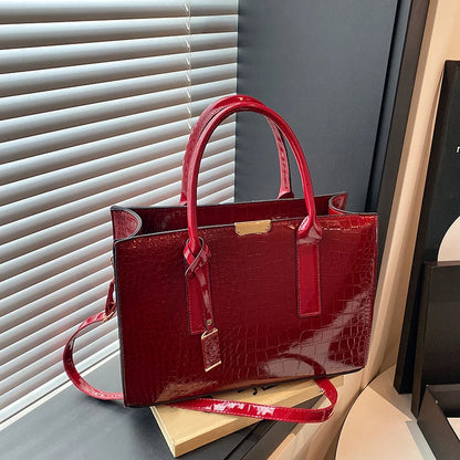 BOLSA Croco Structured Tote