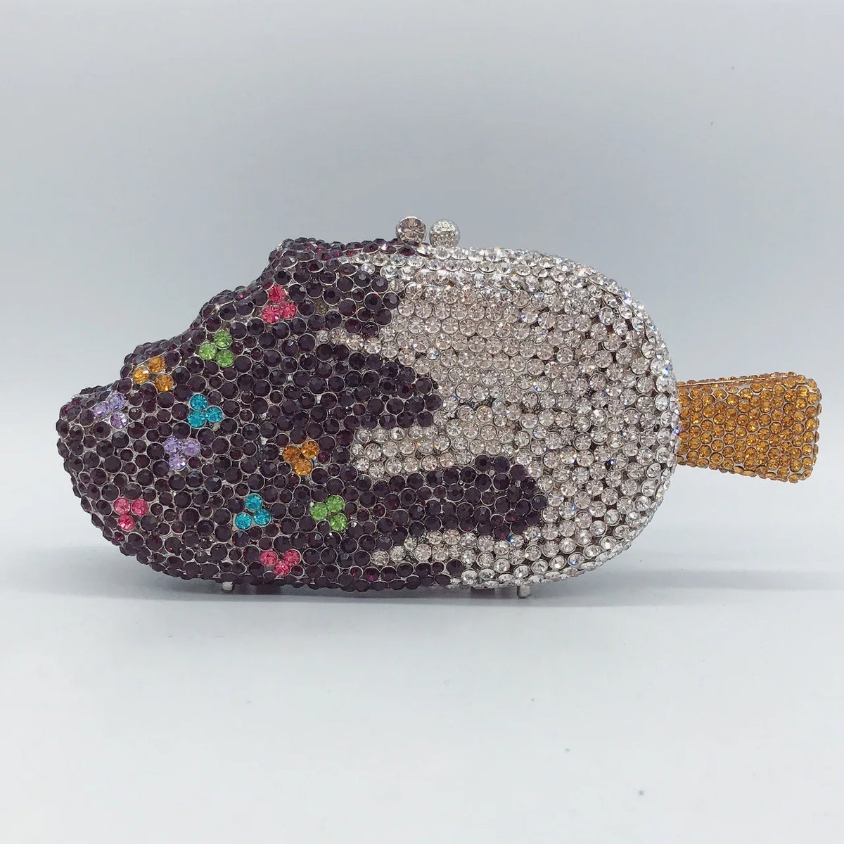 Bolsa Clutch Paleta de Cristales | Bolsa de Fiesta Multicolor