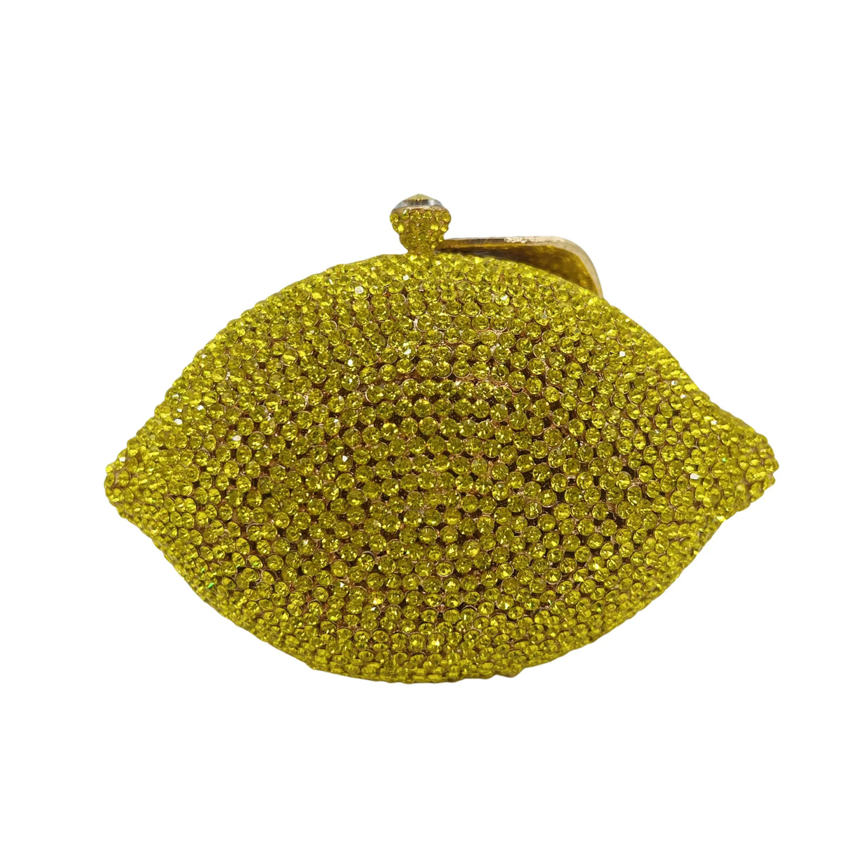 Bolsa Clutch Limón de Cristales | Bolsa de Fiesta y Noche
