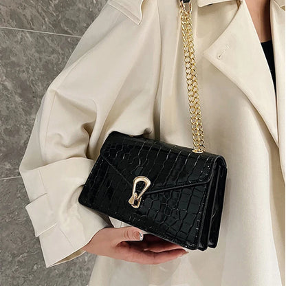 Bolsa Croco Luxe Chain