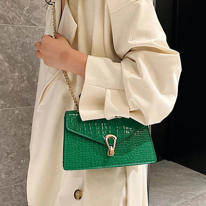 Bolsa Croco Luxe Chain