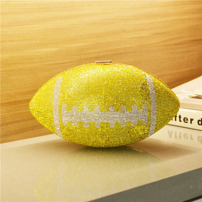 Bolsa Clutch Balón de Cristales | Bolsa de Fiesta Elegante
