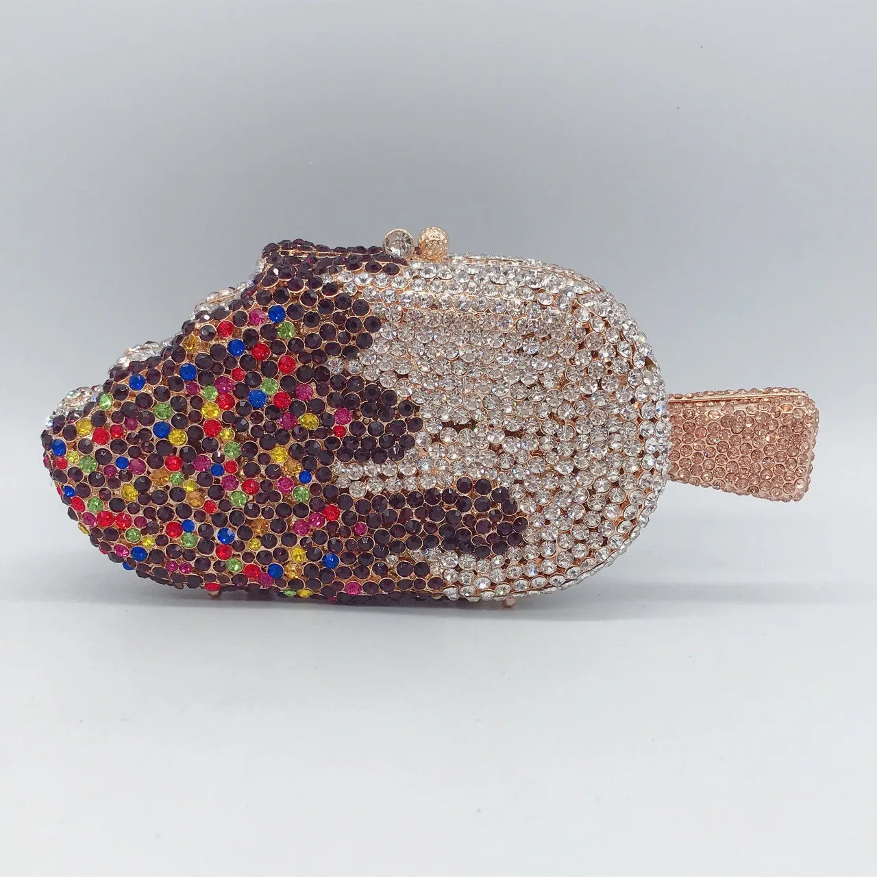 Bolsa Clutch Paleta de Cristales | Bolsa de Fiesta Multicolor