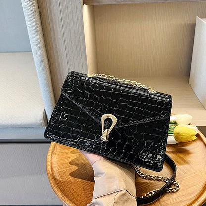 Bolsa Croco Luxe Chain