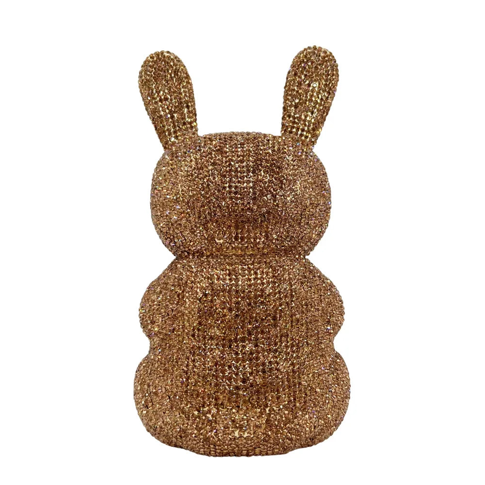 Bolsa Clutch Conejo de Cristales | Bolsa de Fiesta y Noche