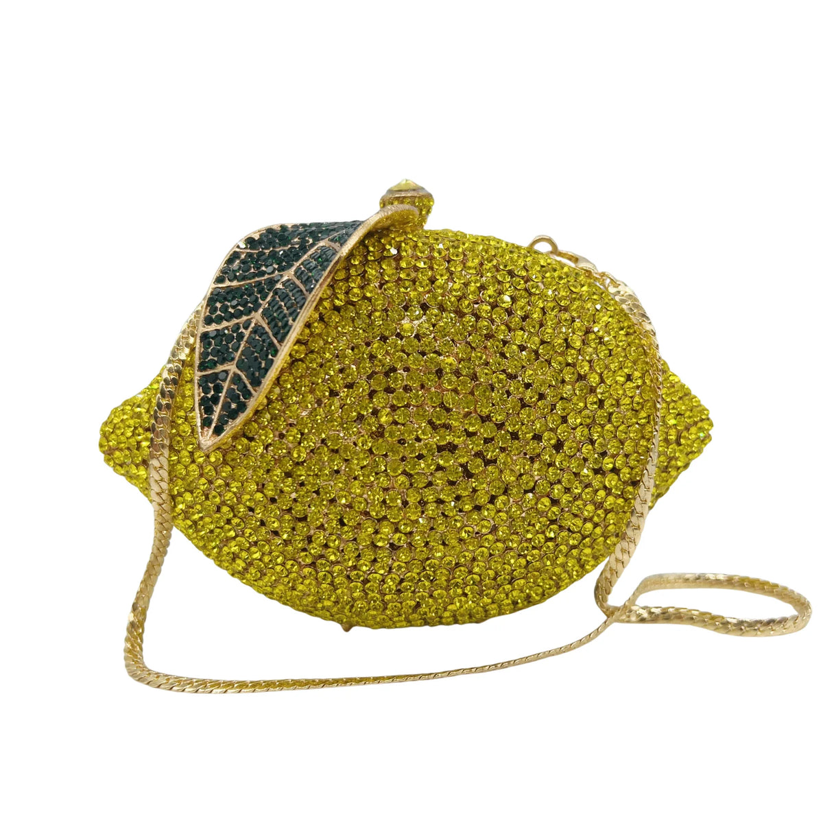 Bolsa Clutch Limón de Cristales | Bolsa de Fiesta y Noche