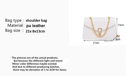 Bolsa Croco Luxe Chain