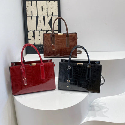 BOLSA Croco Structured Tote