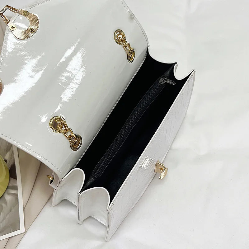 Bolsa Croco Luxe Chain