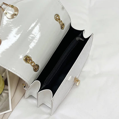 Bolsa Croco Luxe Chain