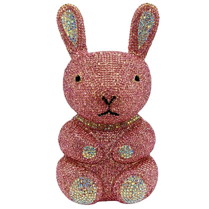 Bolsa Clutch Conejo de Cristales | Bolsa de Fiesta y Noche
