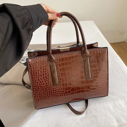 BOLSA Croco Structured Tote